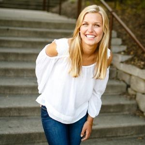 Ralph Lauren Gauze Off The Shoulder White Top